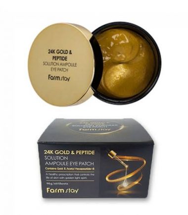 FARM STAY 24K GOLD AND PEPTIDE SOLUTION AMPOULE EYE PATCH