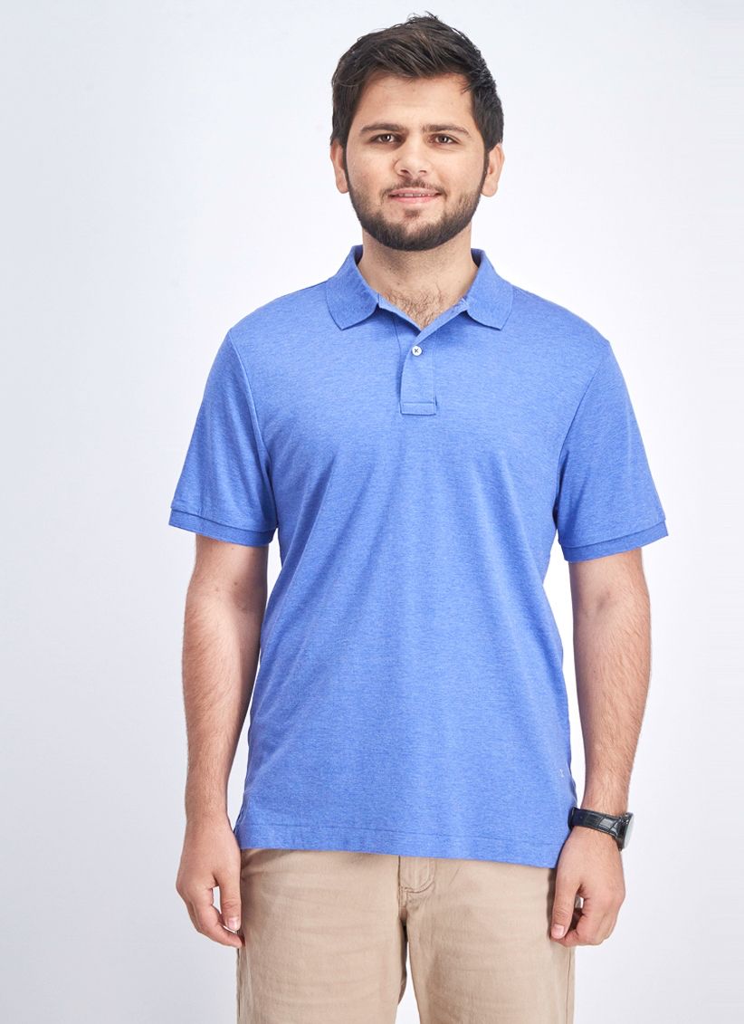 vertrouwen Bijwonen Eeuwigdurend Calvin Klein Men's Shortsleeve Polo Shirt, Heather Blue Size:M - Hika Baba