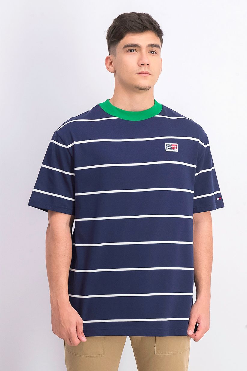 optioneel Terugspoelen Afleiden Tommy Hilfiger Men's Oversized Elliot Stripe T-Shirt, Navy/White Size:XXL -  Hika Baba