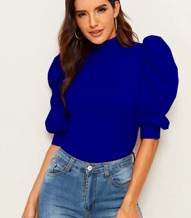 SHEIN Exaggerate Puff Sleeve Blouse in Egypt