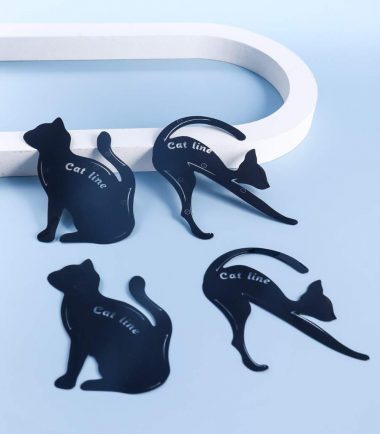 shein 4pcs Cat Design Eyeliner & Eye Shadow Guide Template